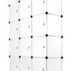 Mount-It! Work-It WI-40 Modular Cube Storage, Large Size, Black, Set Of 12 Cubes