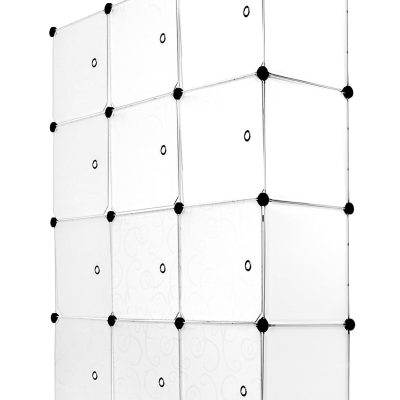 Mount-It! Work-It WI-40 Modular Cube Storage, Large Size, Black, Set Of 12 Cubes