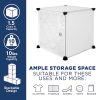 Mount-It! Work-It WI-40 Modular Cube Storage, Large Size, Black, Set Of 12 Cubes - Image 3