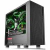 Thermaltake Versa H18 TG Computer Case - Micro Tower - Black, Blue - Tempered Glass, SPCC - 4 x Bay - 1 x 4.72" x Fan(s) Installed - 0 - Micro ATX, Mini ITX Motherboard Supported - 5 x Fan(s) Supported - Image 11