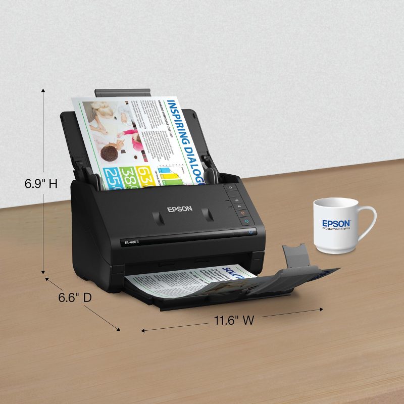 Epson® WorkForce® ES-400 II Duplex Desktop Color Document Scanner with Auto Document Feeder - Image 5
