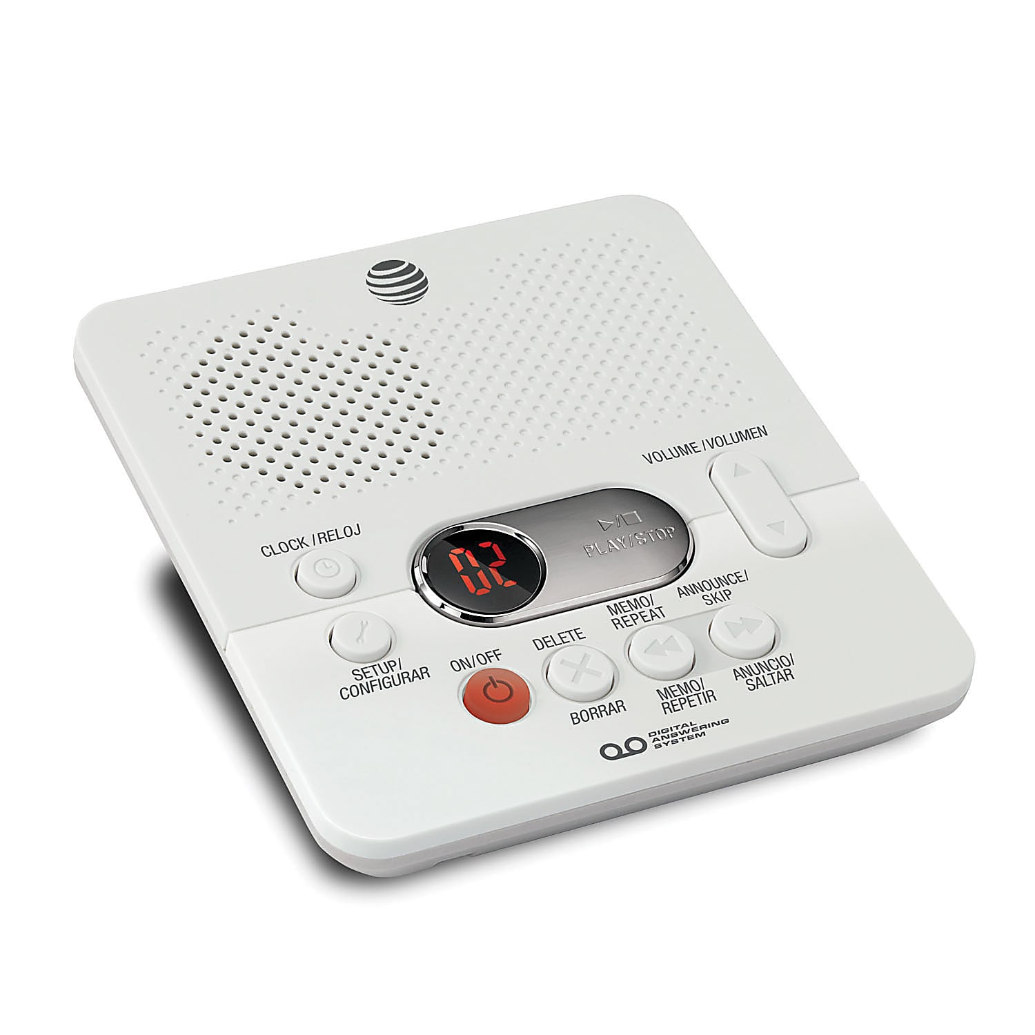 AT&T 1740 Digital Answering System with Time/Day Stamp, White - Image 2