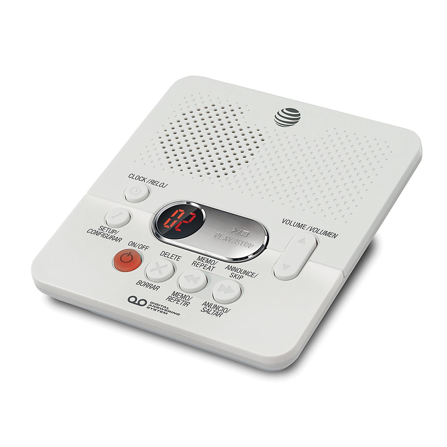 AT&T 1740 Digital Answering System with Time/Day Stamp, White - Image 3