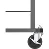 Cosco Smartfold Portable Work Desk Table - Four Leg Base - 4 Legs - 400 lb Capacity x 14.50" Table Top Width x 25.51" Table Top Depth - 55.25" Height - Gray - Steel - Hardwood Top Material - 1 Each - Image 10