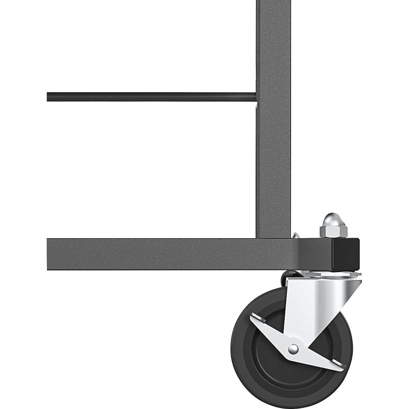 Cosco Smartfold Portable Work Desk Table - Four Leg Base - 4 Legs - 400 lb Capacity x 14.50" Table Top Width x 25.51" Table Top Depth - 55.25" Height - Gray - Steel - Hardwood Top Material - 1 Each - Image 10