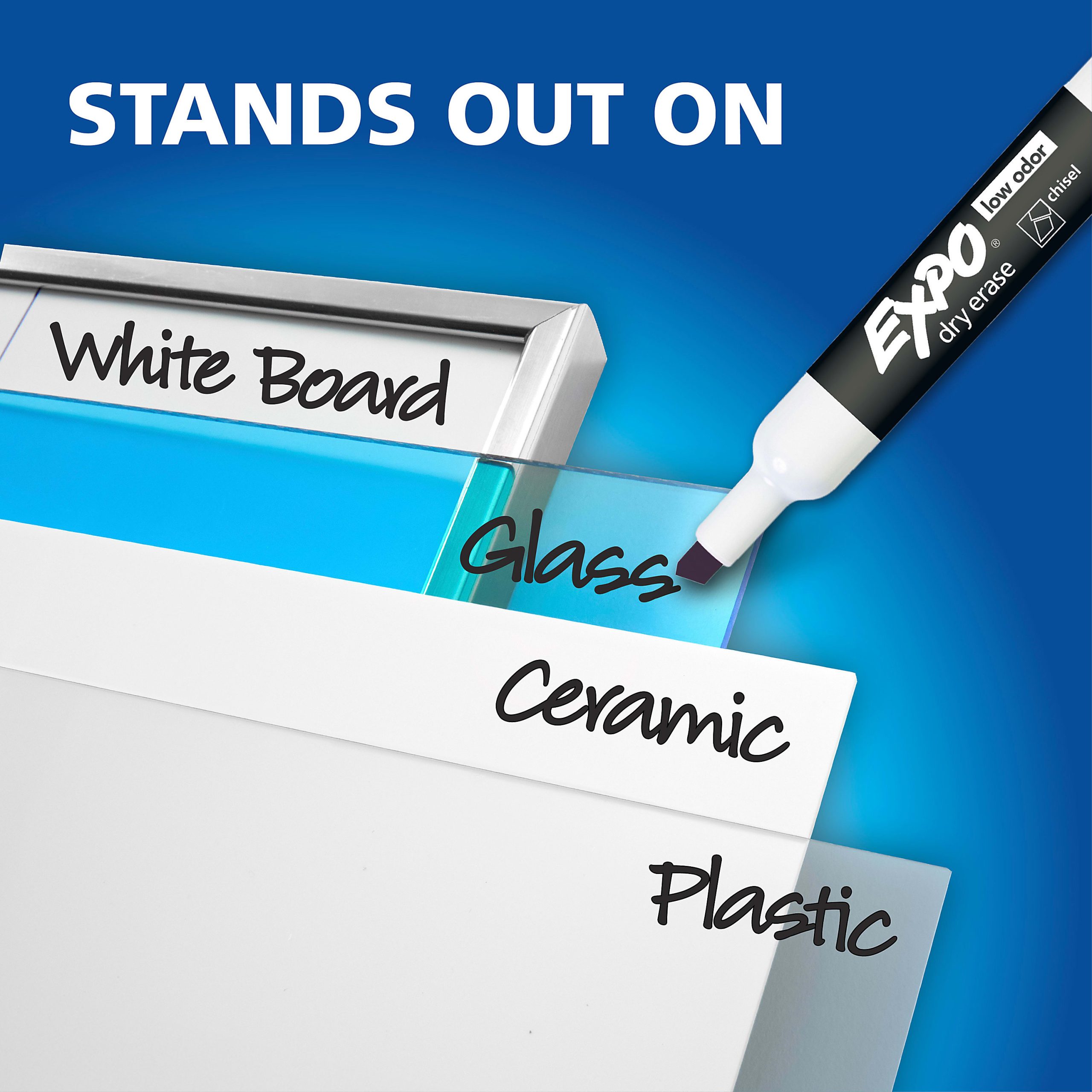 EXPO® Low-Odor Dry-Erase Markers, Chisel Point, Assorted Colors, Pack Of 16 - Image 5