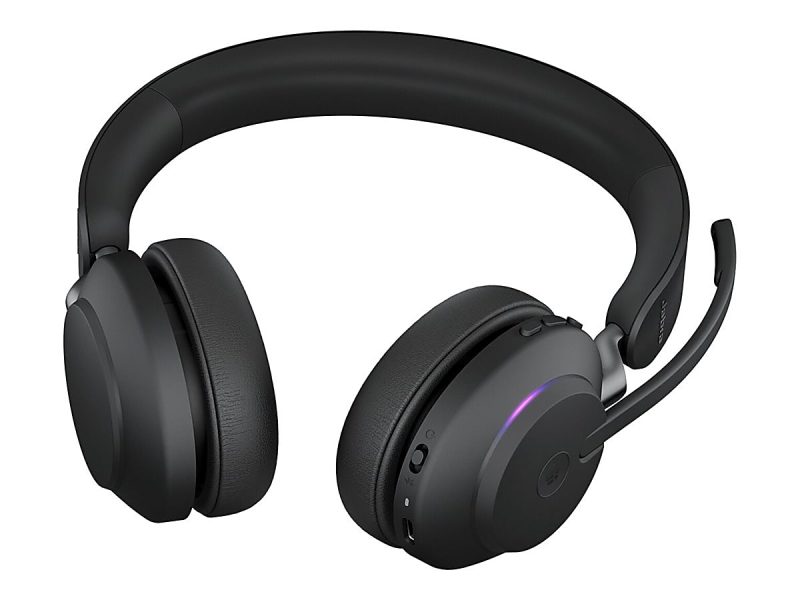 Jabra Evolve2 65 Headset - Microsoft Teams Certification - Stereo - Wireless - Bluetooth - 98.4 ft - Over-the-head - Binaural - Supra-aural - Image 3
