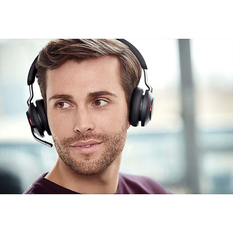 Jabra Evolve2 65 Headset - Microsoft Teams Certification - Stereo - Wireless - Bluetooth - 98.4 ft - Over-the-head - Binaural - Supra-aural - Image 11