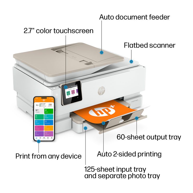 HP ENVY Inspire 7955e Wireless All-in-One Color Printer with 3 months free Instant Ink with HP+ (1W2Y8A) - Image 5