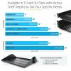 StarTech.com 1U Vented Server Rack Cabinet Shelf - Fixed 12" Deep Cantilever Rackmount Tray for 19" Data/AV/Network Enclosure w/Cage Nuts - Image 6