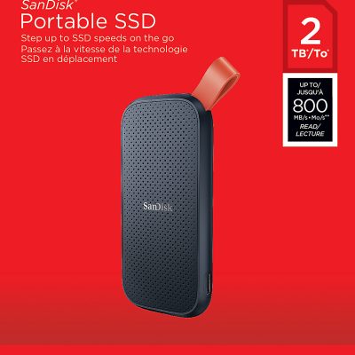 SanDisk® Portable Solid State Drive, 2TB, Gray