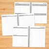Willow Creek Press 12-Month Undated Budget/Finance Monthly Tracker Planner, 8-1/2" x 11", Black - Image 6