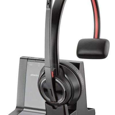 Poly Savi 8200 Series W8210-M - Microsoft - headset - on-ear - DECT 6.0 / Bluetooth - wireless - active noise canceling - Certified for Microsoft Teams