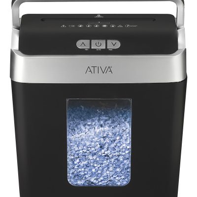 Ativa® 8-Sheet Micro-Cut Lift-Off Shredder With Handle, OMM83B