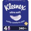 Kleenex® Ultra Soft 3-Ply Unscented Tissues, 8-1/4" x 8-7/16", 65 Per Box, Pack Of 4 Boxes - Image 2