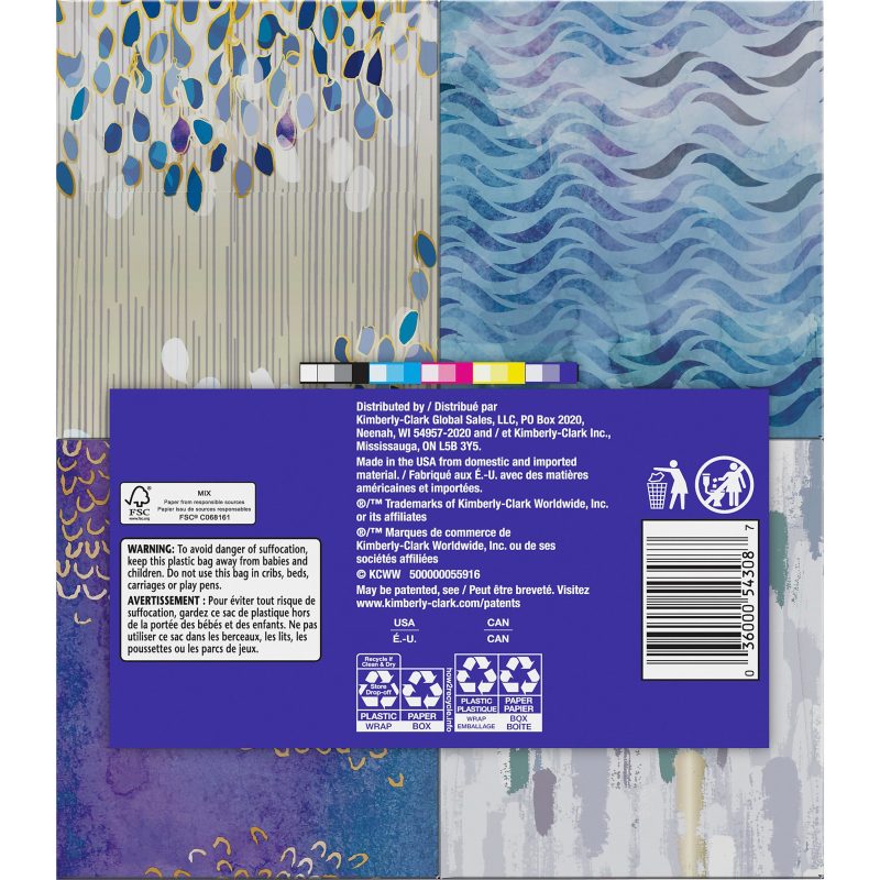 Kleenex® Ultra Soft 3-Ply Unscented Tissues, 8-1/4" x 8-7/16", 65 Per Box, Pack Of 4 Boxes - Image 3
