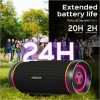 TREBLAB HD77 - Wireless Bluetooth Speaker - 30W Stereo, 20H Battery, IPX7 Waterproof, TWS Mode, Portable Speaker with RGB Light and Shockproof Body - 50 Hz to 20 kHz - Surround Sound, 360° Circle Sound, TrueWireless Stereo - Battery Rechargeable - Image 5