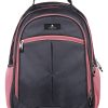 Volkano Orthopedic Backpack With 15.6" Laptop Compartment, Gray/Pink