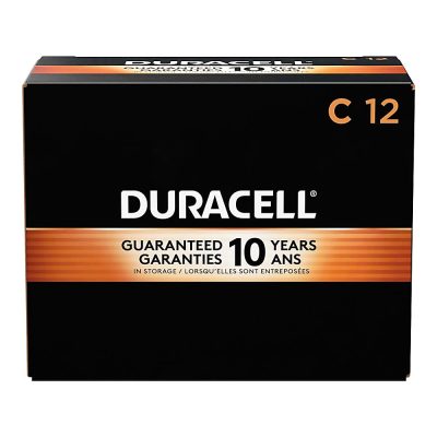Duracell Coppertop C Alkaline Batteries, Box Of 12