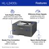 Brother HL-L2400D Compact Monochrome Laser Printer, Duplex, USB-Connected, Black & White - Image 3