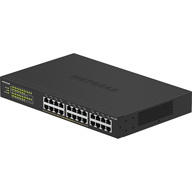 Netgear GS324P Ethernet Switch - 24 Ports - 2 Layer Supported - Twisted Pair - Rack-mountable, Desktop - 3 Year Limited Warranty - Image 5
