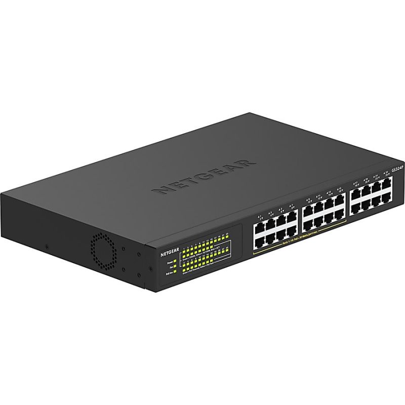 Netgear GS324P Ethernet Switch - 24 Ports - 2 Layer Supported - Twisted Pair - Rack-mountable, Desktop - 3 Year Limited Warranty - Image 6