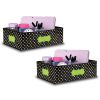 Teacher Created Resources Storage Bin, 16" x 11" x 5", Chalkboard Brights, Pack Of 2