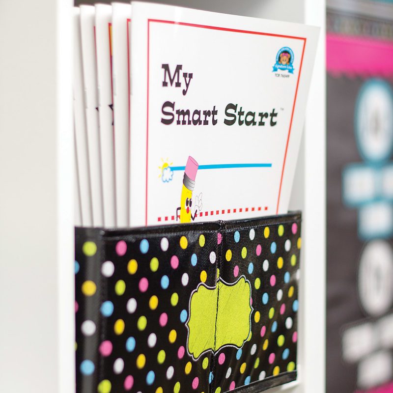 Teacher Created Resources Storage Bin, 16" x 11" x 5", Chalkboard Brights, Pack Of 2 - Image 3