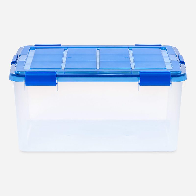 Iris Ultimate Weathertight Storage Boxes, 23-5/8”L x 20-1/16”W x 16-3/16”H, 60 Qt, Clear, Set Of 4 Boxes - Image 4