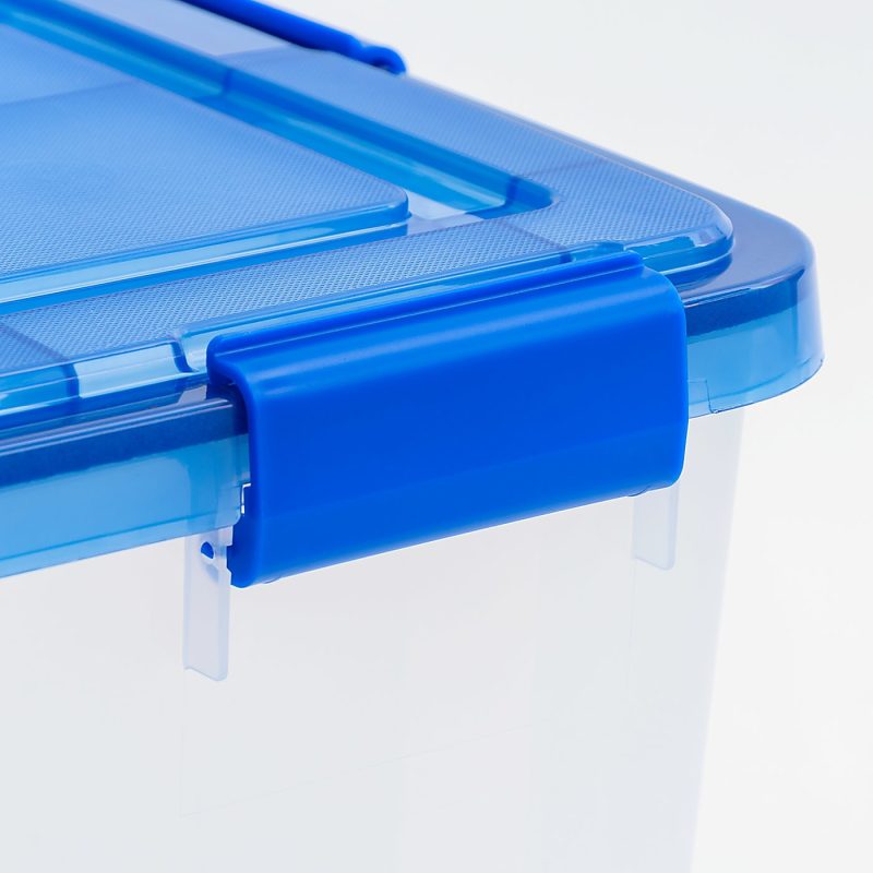 Iris Ultimate Weathertight Storage Boxes, 23-5/8”L x 20-1/16”W x 16-3/16”H, 60 Qt, Clear, Set Of 4 Boxes - Image 6