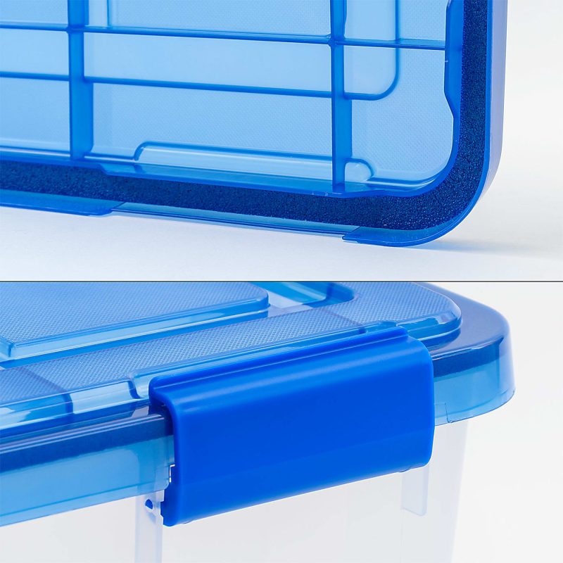 Iris Ultimate Weathertight Storage Boxes, 23-5/8”L x 20-1/16”W x 16-3/16”H, 60 Qt, Clear, Set Of 4 Boxes - Image 8
