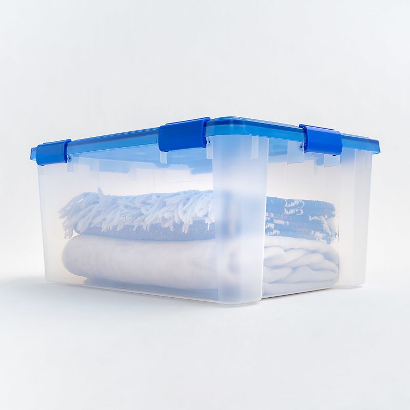 Iris Ultimate Weathertight Storage Boxes, 23-5/8”L x 20-1/16”W x 16-3/16”H, 60 Qt, Clear, Set Of 4 Boxes - Image 11