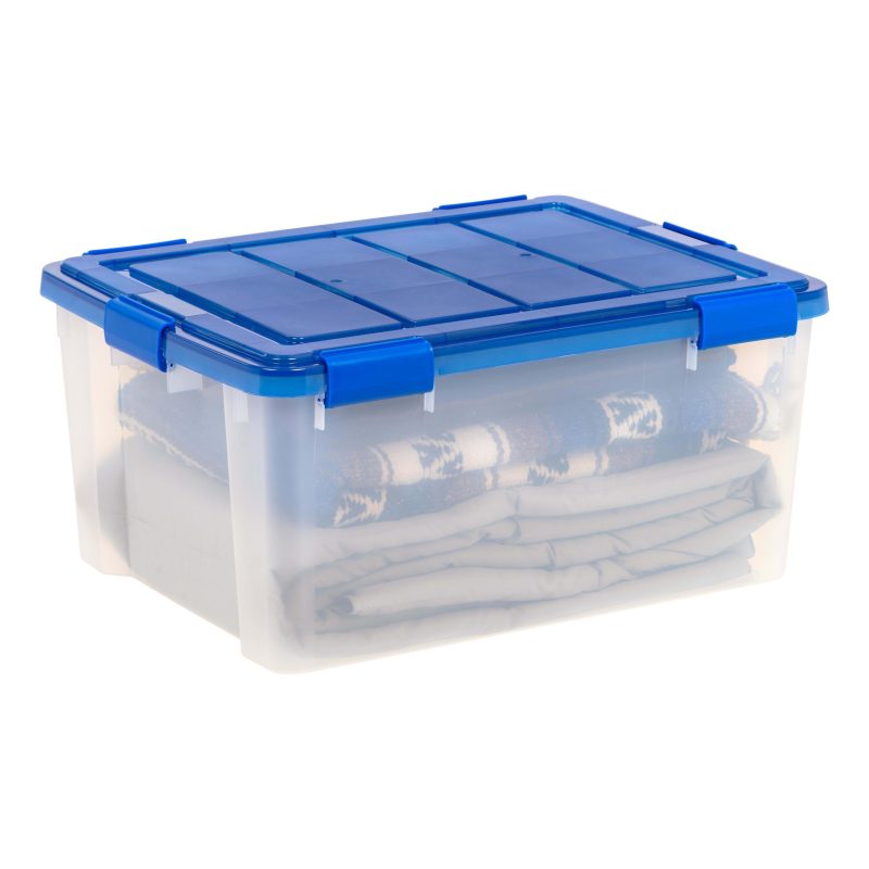 Iris Ultimate Weathertight Storage Boxes, 23-5/8”L x 20-1/16”W x 16-3/16”H, 60 Qt, Clear, Set Of 4 Boxes - Image 12