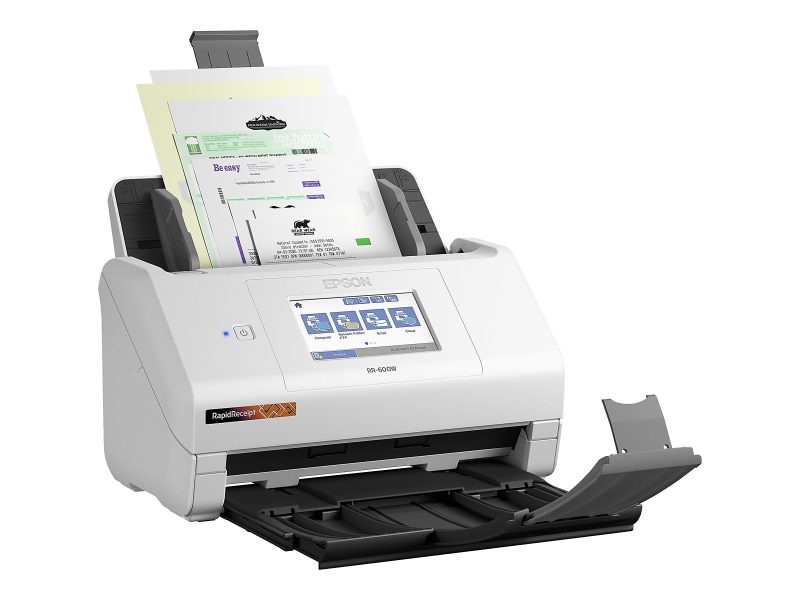 Epson® RapidReceipt™ Wireless Touchscreen Desktop Receipt And Color Document Scanner With Auto Document Feeder, RR-600W - Image 8