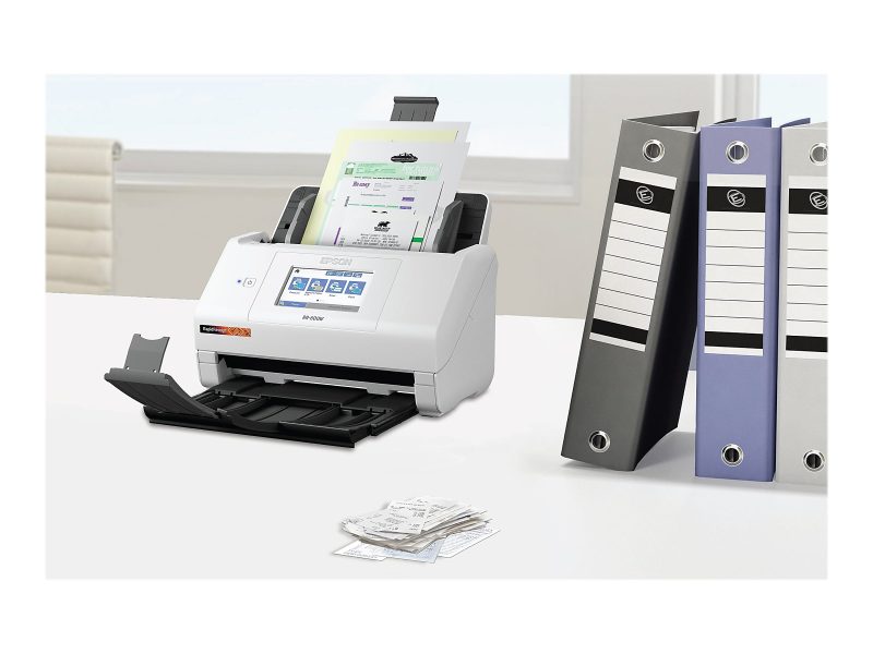 Epson® RapidReceipt™ Wireless Touchscreen Desktop Receipt And Color Document Scanner With Auto Document Feeder, RR-600W - Image 9