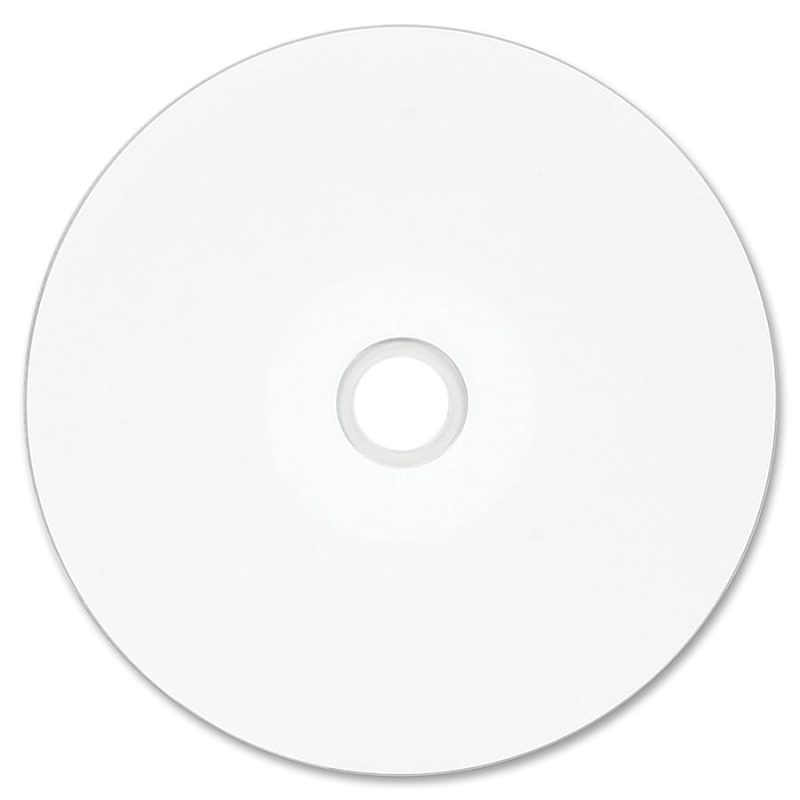 Verbatim Inkjet Printable DVD+R Discs, 4.7GB, 16x, Spindle, White, 50/Pack - Image 2