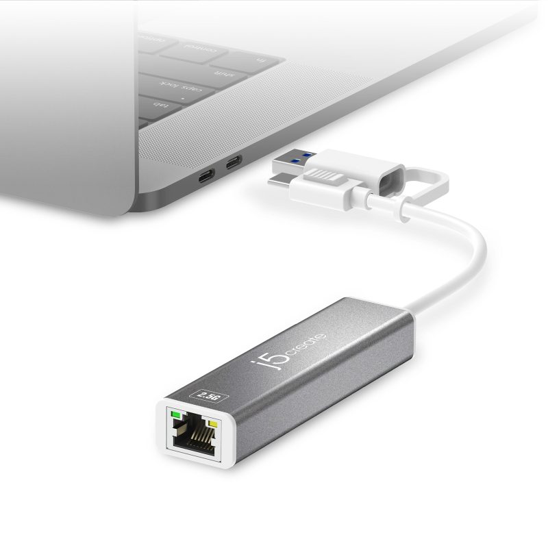 j5create USB-C To 2.5 Gigabit Ethernet Adapter, 3-15/16", Space Gray, JCE145C - Image 3
