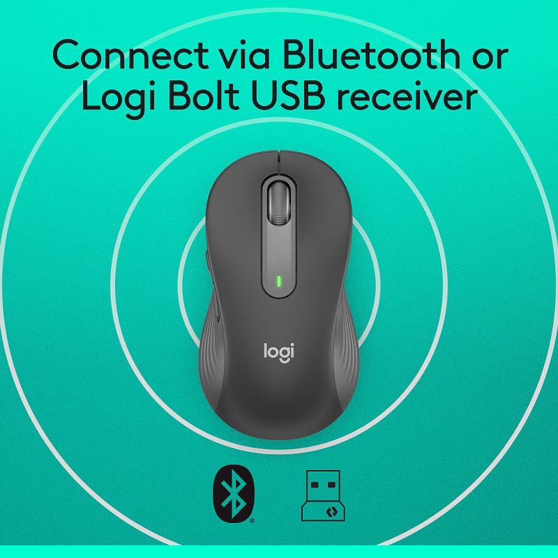 Logitech® Signature M650 Wireless Mouse, Graphite - Image 6