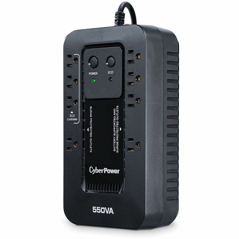 CyberPower EC550G Ecologic UPS Systems - 550VA/330W, 120 VAC, NEMA 5-15P, Compact, 8 Outlets, PowerPanel® Personal, $100000 CEG, 3YR Warranty - Image 3