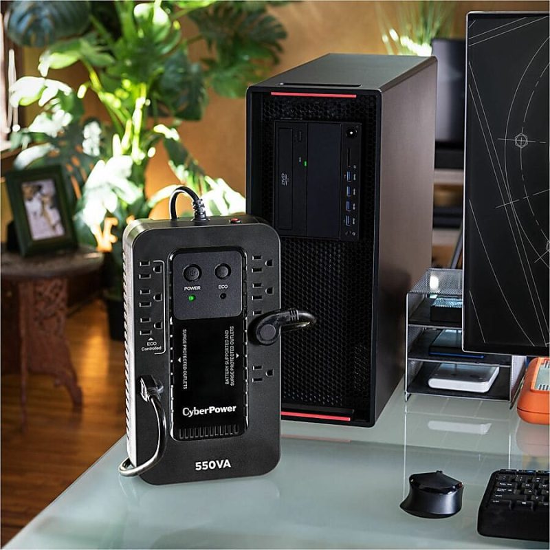 CyberPower EC550G Ecologic UPS Systems - 550VA/330W, 120 VAC, NEMA 5-15P, Compact, 8 Outlets, PowerPanel® Personal, $100000 CEG, 3YR Warranty - Image 8