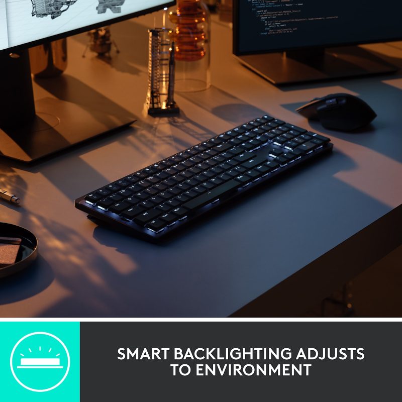 Logitech® MX Mechanical Wireless Illuminated Performance Keyboard, Graphite, 920-010547 - Image 4