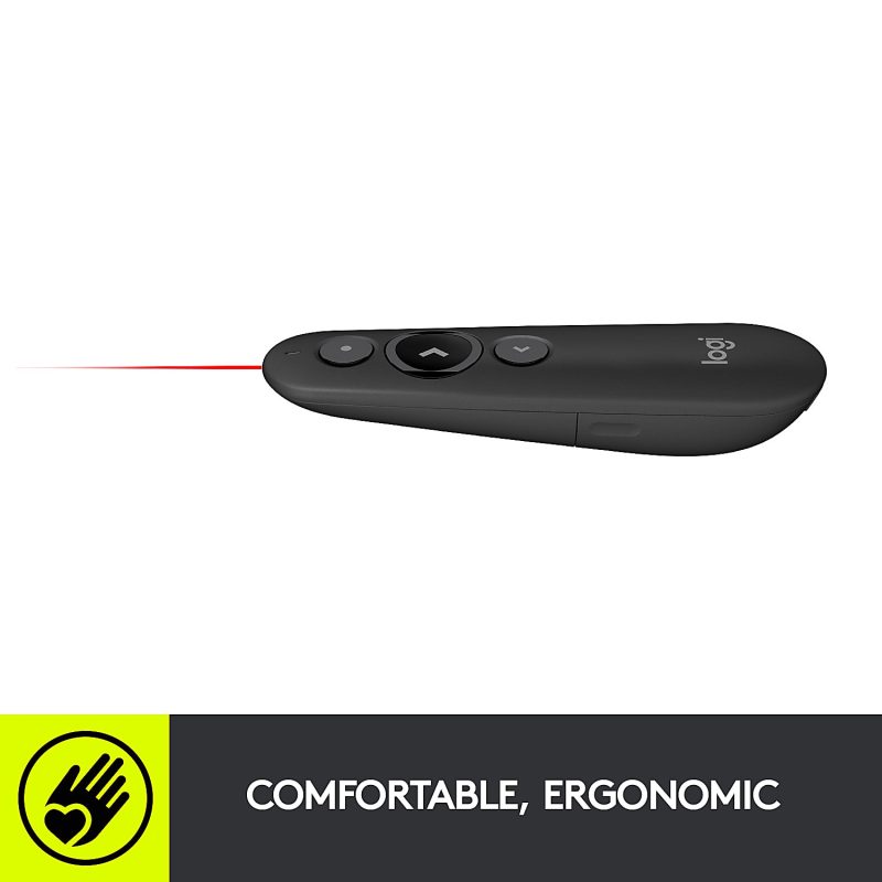 Logitech® Laser Class 1 R500s Bluetooth® & USB Presentation Clicker, 4-7/8”H x 1-1/2”W, Black - Image 7