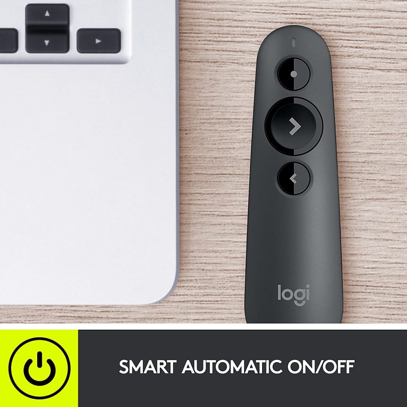 Logitech® Laser Class 1 R500s Bluetooth® & USB Presentation Clicker, 4-7/8”H x 1-1/2”W, Black - Image 8