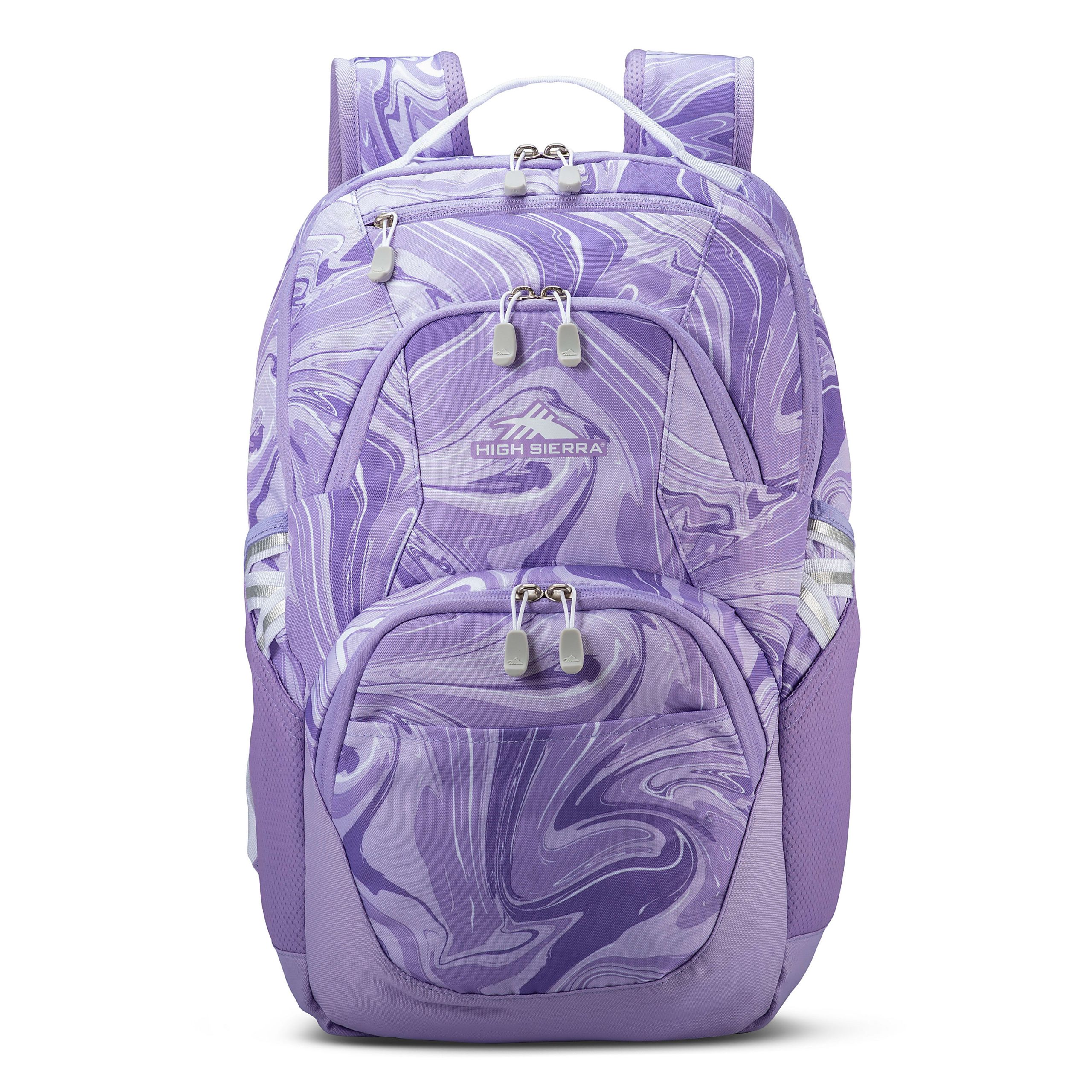 High Sierra Swoop Backpack With 17" Laptop Pocket, Marble Lavender - Image 3