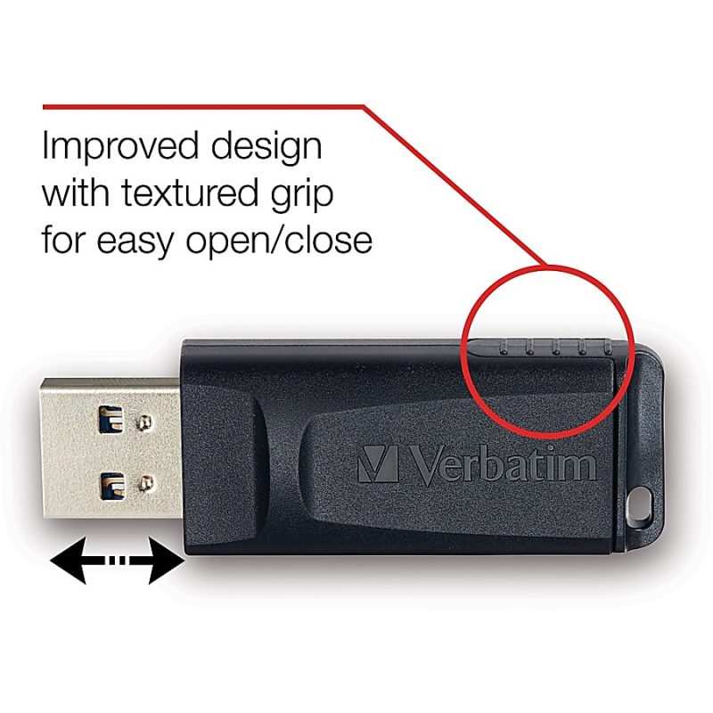 Verbatim Store 'n' Go USB-A Flash Drives, 32GB, Black, Pack Of 10 Drives - Image 6