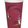 Solo Cup Paper Hot Cups, 16 Oz, Maroon, Carton Of 300 Cups