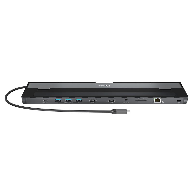 j5create USB-C Dual HDMI™ Docking Station, Gray/Black, JCD542 - Image 2