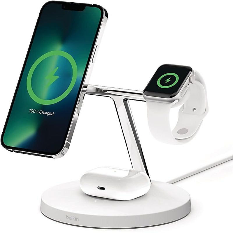Belkin BoostCharge Pro 3-in-1 Wireless Charger with Official MagSafe Charging 15W - Input connectors: USB - Image 6