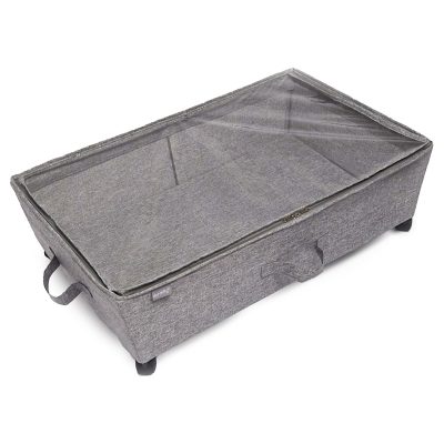 Dormify Under the Bed Storage Bin On Wheels, Gray