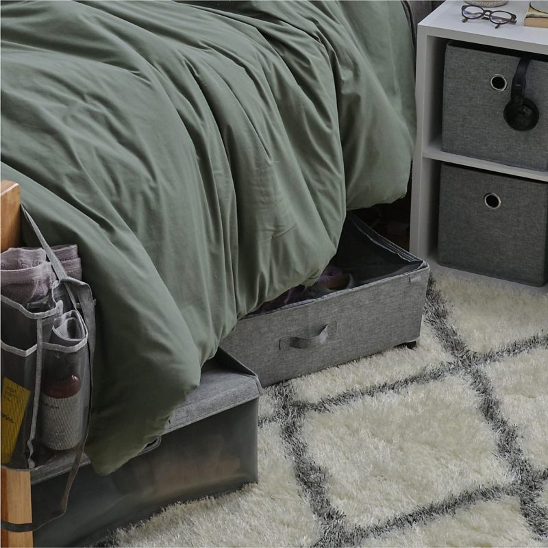 Dormify Under the Bed Storage Bin On Wheels, Gray - Image 3